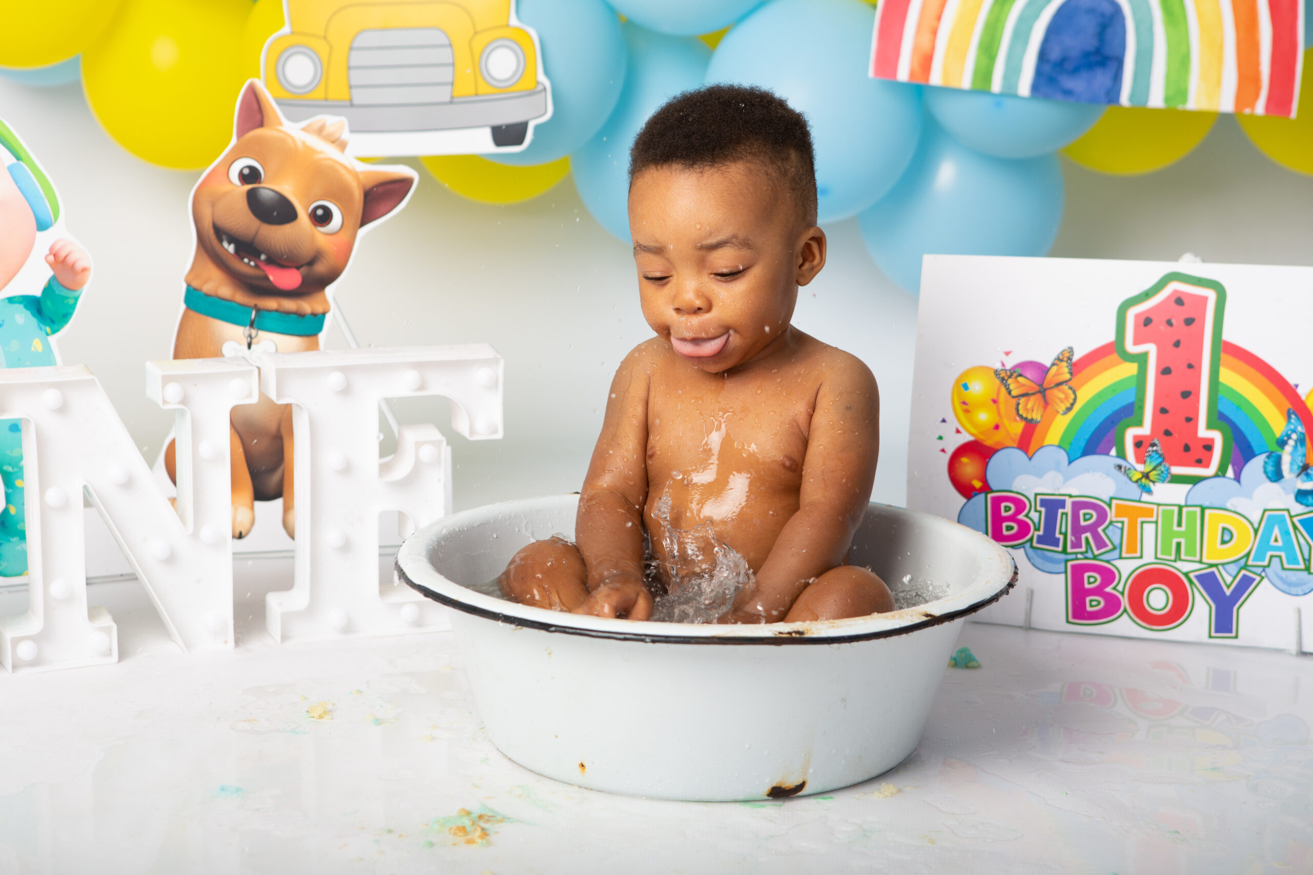 Celebrate Life's Moments with the Best Birthday Photoshoot, Splash Tub Photography, and Cake Smash Studio in Midrand at Light Affair Photography
